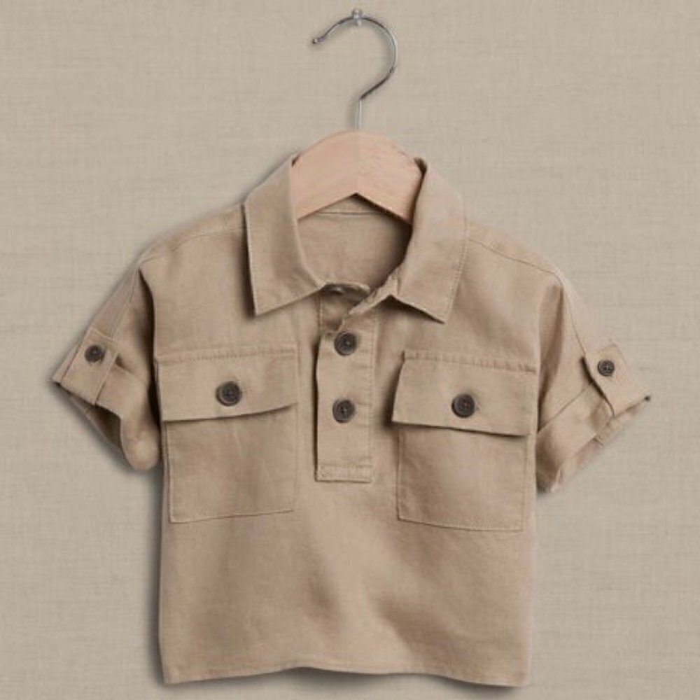 Banana Republic baby linen explorer shirt